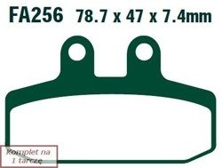 Brake pads EBC FA256HH wzmacniane (set on 1 disk)