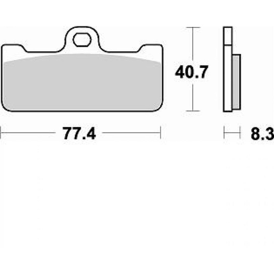 BRAKING KLOCKI HAMULCOWE SEMI METALLIC 776CM66