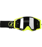 LAZER Gogle - Race Style Mirror Black - Yellow Fluo - Black (kol. Mirror Srebrny)