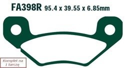Brake pads EBC FA398R (set on 1 disk)