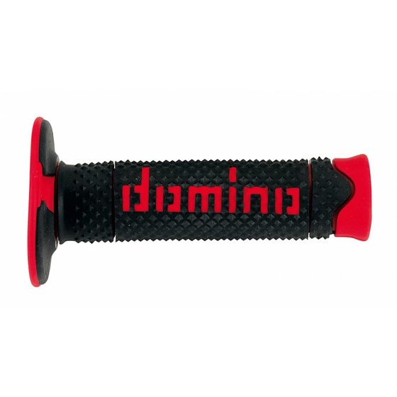 DOMINO Motorcycle Grips CROSS A260 SOFT BLACK RED A26041C4240A7-0