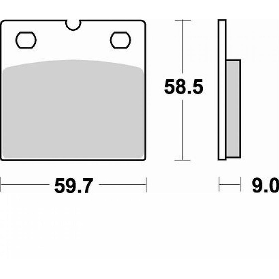 BRAKING KLOCKI HAMULCOWE 644 SM1 SEMI METALLIC