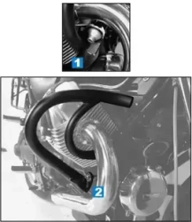 Moto Guzzi C 940 Bellagio (2007-)/Aquila Nera (2006-) engine guard