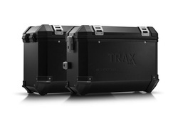 ZESTAW KUFRÓW BOCZNYCH TRAX ION I STELAŻY SW-MOTECH BMW F 800 R (09-)/F 800 GT (12-), BLACK 37/45L