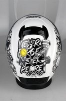 Kask Motocyklowy LAZER RAFALE EVO Stickerbomb (kol. Biały - Czarny - Srebrny - Czerwony) rozm. XL