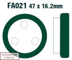 Klocki hamulcowe EBC FA021R (kpl. na 1 tarcze)