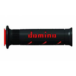 DOMINO Motorcycle Grips A250 BLACK RED A25041C4240B7-0