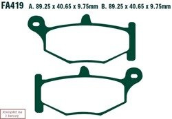 Brake pads EBC FA419 (set on 1 disk)