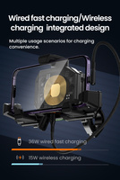 LOBOO Uchwyt na telefon PH06 (z modułem ładowania, pod lusterko, ≤10.2mm) (10.3.08006.003.11)