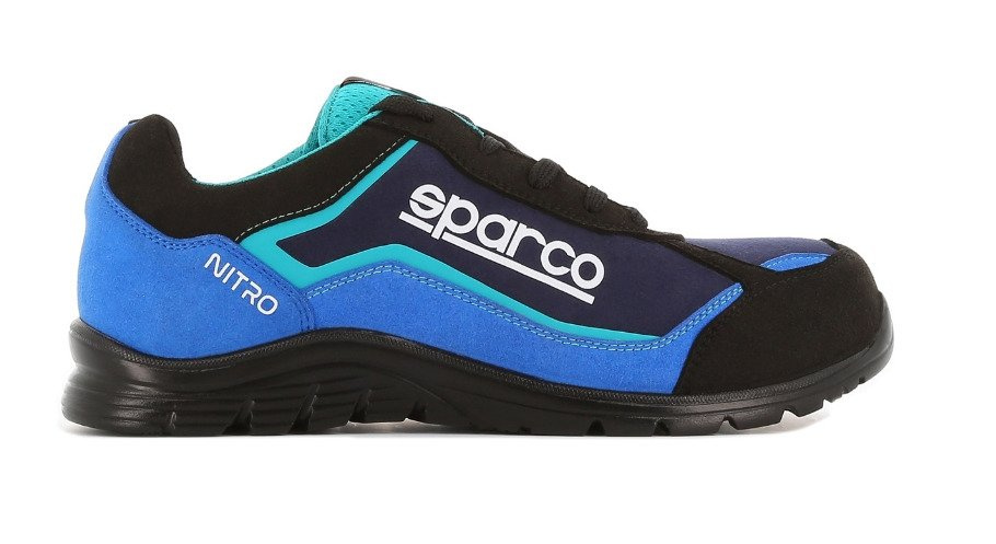Sparco NITRO S3 low-cut Mechanics Safety Shoes black/blue