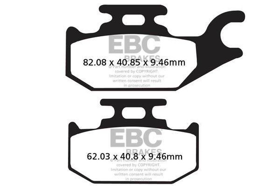 Brake pads EBC SXR307HH Side By Side Race Formula (set on 1 disk)