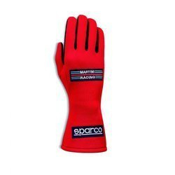 Sparco Racing Rally Race Gloves LAND Martini Racing (FIA Approved) red