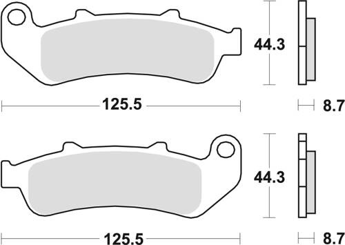 TRW LUCAS BRAKE PADS KH189 ORGANIC HONDA CBR 1000 F DUAL 93-00, FRONT/REAR (SALE)