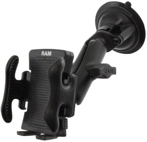 RAM-B-166-UN5U Twist-Lock™ Suction Cup Mount with Spring-Loaded Phone Holder