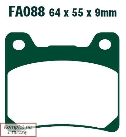 Brake pads EBC FA088 (set on 1 disk)