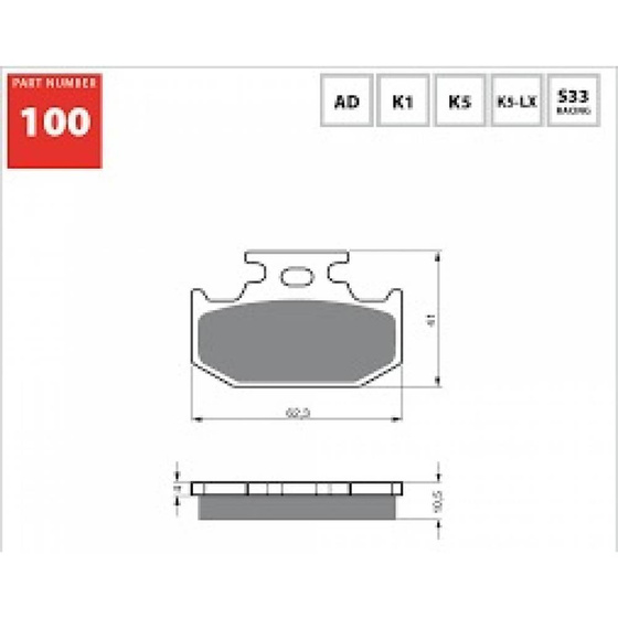 GOLDFREN KLOCKI 100 K1