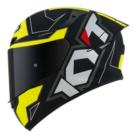 Kask Motocyklowy KYT TT-COURSE ELECTRON matowy czarny/żołty - M