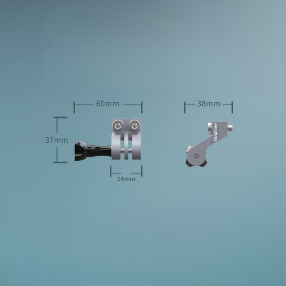 Adapter krótki do kamery GoPro / lampki rowerowej Outplorer GM10