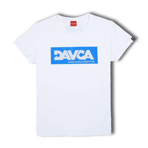 DAVCA T-shirt blue logo