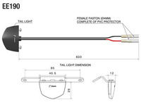 License plate light kit