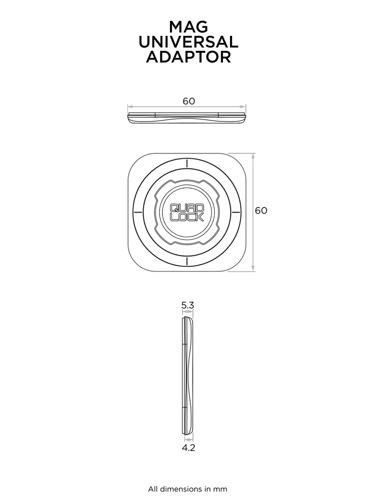 Uniwersalny adapter Quad Lock® MAG