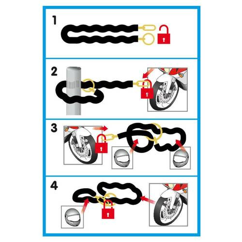 90632 C-Lock 150R, łańcuch ze stali hartowanej - 150 cm