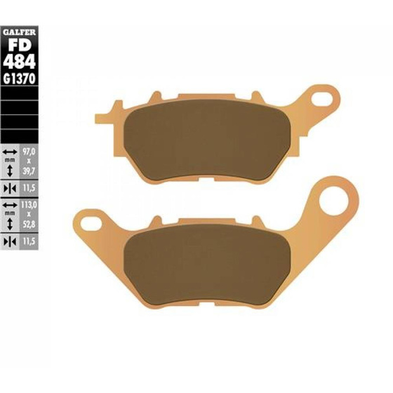 GALFER KLOCKI HAMULCOWE SINTER STREET FD484G1370