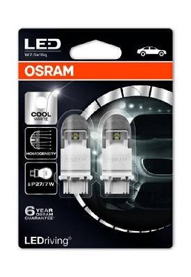 Żarówka LED P27/7W Ledriving Premium (blister, 2 szt., 12V, biała chłodna, 2W, rodzaj gniazda: W2.5x16q brak homologacji - nie nadaje się do użytku na drogach publicznych)