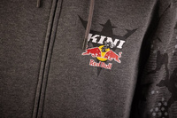 KINI-RB URBAN CAMO ZIP HOODIE - DARK GREY