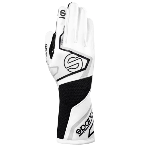 Sparco Tide + Race Kart Gloves (FIA) white