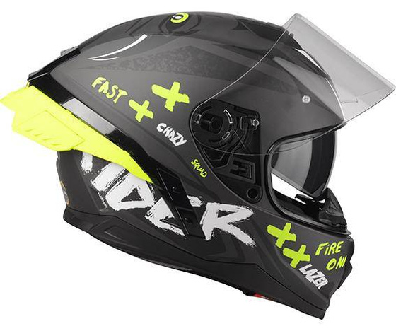 Kask Motocyklowy LAZER RAFALE SR Ride Oni (kol. Czarny - Szary - Żółty Fluo - Matowy) rozm. L