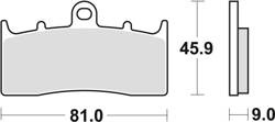 TRW LUCAS BRAKE PADS KH294 SINTER STREET BMW R 1100 S 01-05, R 1150 GS / ADV / R / RS 00-06, K 1200 LT 00-09, R 1200 C / CL 00-05, FRONT