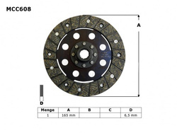 TRW LUCAS CLUTCH DISC BMW R 1100 R / S 98-05, 1150 GS / ADV / R / RS / RT 99-06