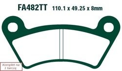 Brake pads EBC FA482TT (set on 1 disk)