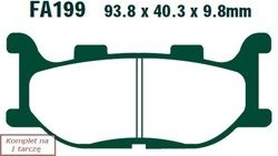 Klocki hamulcowe EBC FA199V V-PAD (kpl. na 1 tarcze)