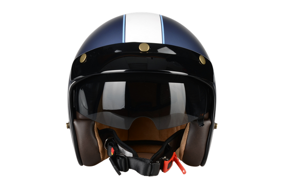 Kask Motocyklowy LAZER MAMBO EVO RACE (kol. Niebieski - Biały) rozm. S