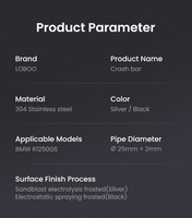 LOBOO Crash Bar do BMW R1250GS Silver (10.3.01081.006.21)