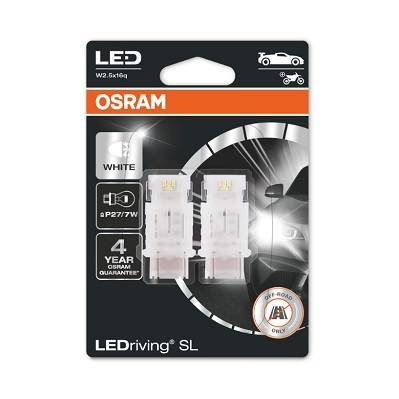 Żarówka LED P27/7W Ledriving Standard (blister, 2 szt., 12V, biała chłodna, 2/0,40W, rodzaj gniazda: W2.5x16q brak homologacji - nie nadaje się do użytku na drogach publicznych)