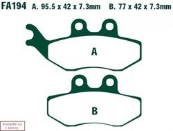 Brake pads EBC FA194HH wzmacniane (set on 1 disk)