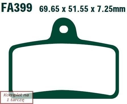 Klocki hamulcowe EBC FA399 (kpl. na 1 tarcze)