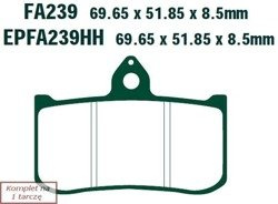 Brake pads EBC FA239 (set on 1 disk)