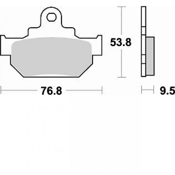 BRAKING KLOCKI HAMULCOWE SEMI 681SM1
