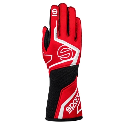 Sparco Tide + Race Kart Gloves (FIA) red