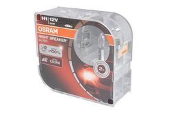 Żarówka (Zestaw 2szt.) H1 12V 55W P14,5S do 100% większa jasność, do 130 m. wiązki światła Night Breaker Silver