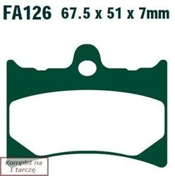 Brake pads EBC FA126 (set on 1 disk)