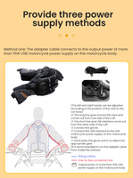 LOBOO Podgrzewane rękawice motocyklowe Czerwone (01.2.09055.001.01)