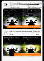 LOBOO L18S światło drogowe i mijania pomocnicze (czarne) (10.1.01018.001.01)