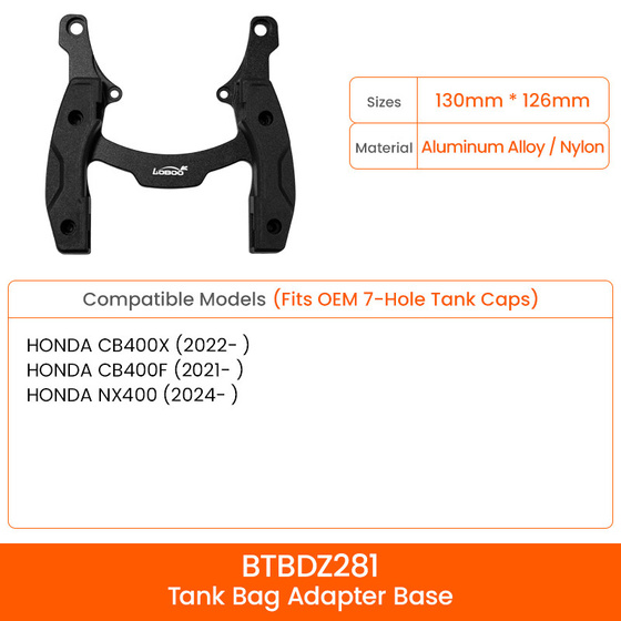 LOBOO Uchwyt Tank Bag HONDA CB400X, NX400, CB400F (11.4.04015.007.11)