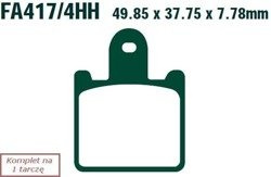 Brake pads EBC GPFAX417/4HH torowe/profesjonalne (set on 1 disk)