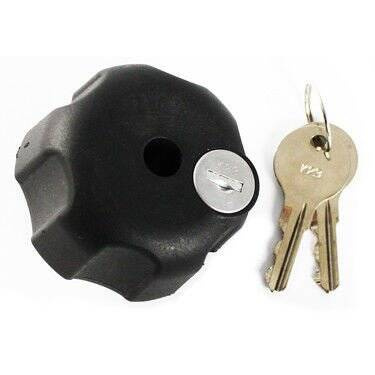 RAM-KNOB3LU Key Lock Knob with Brass Insert for B Size Socket Arms